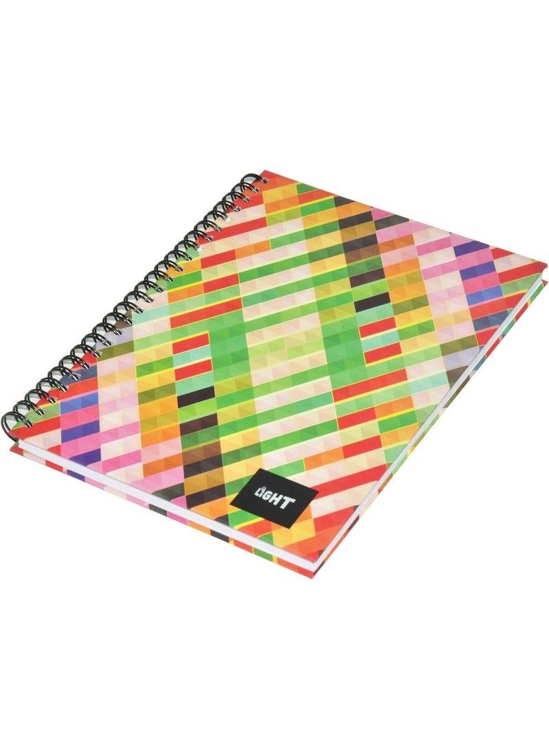FIS Light Spiral Hard Cover Single RuLED Notebook (100 Sheet, A5,5 Piece) LINBSA51514 - Image 2